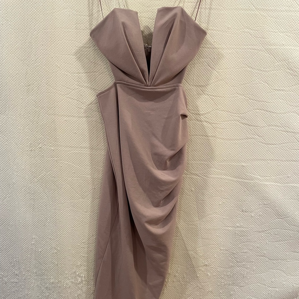 Windsor Asymmetrical Mauve Dress